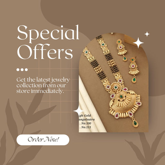 Premium Gold Plated Mangalsutra with Earrings for Women