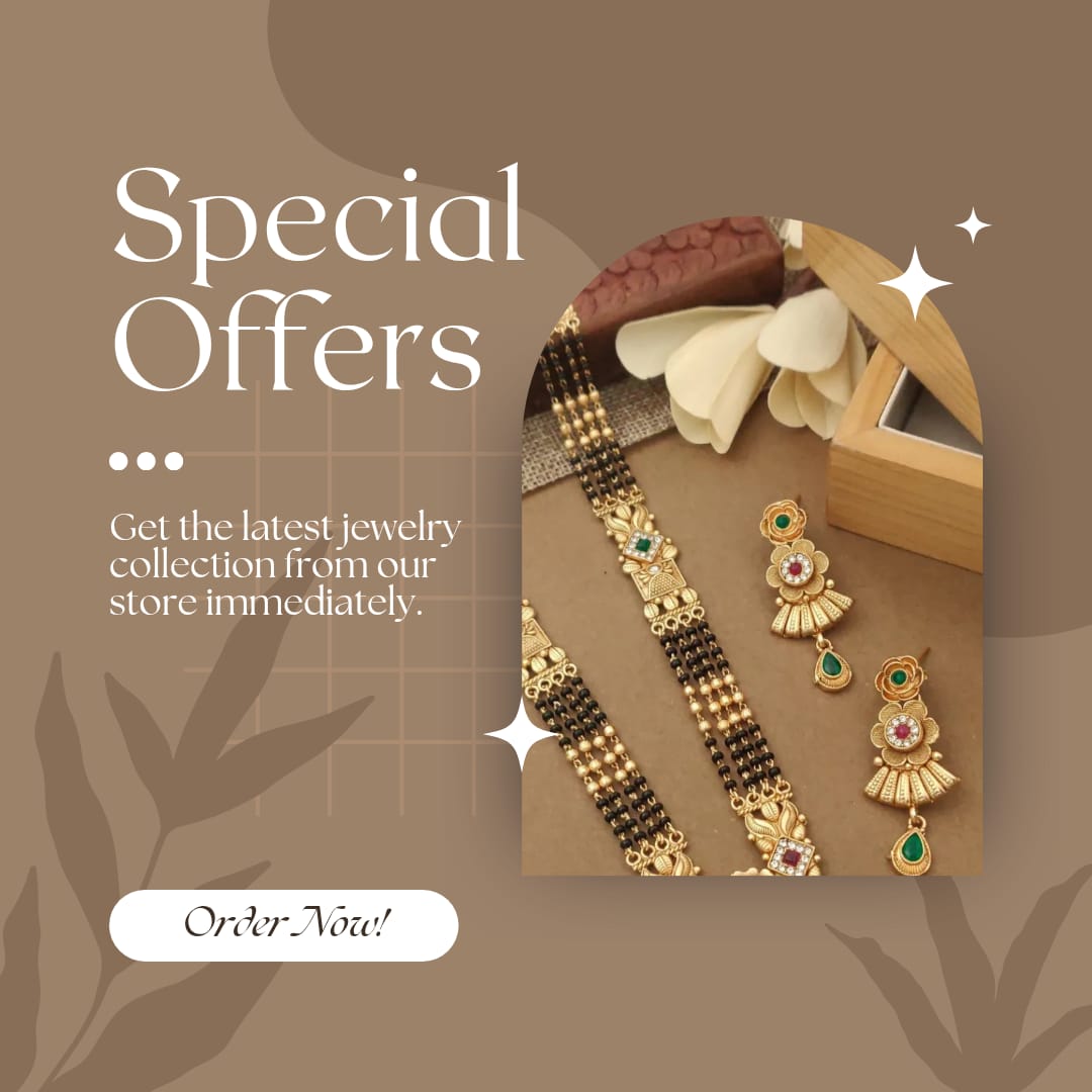 Premium Gold Plated Mangalsutra with Earrings for Women