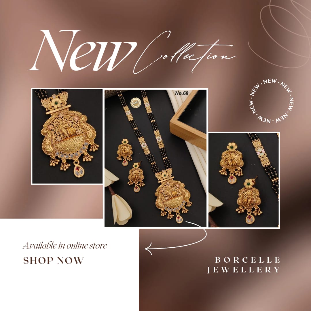 Premium Gold Plated Mangalsutra with Earrings for Women