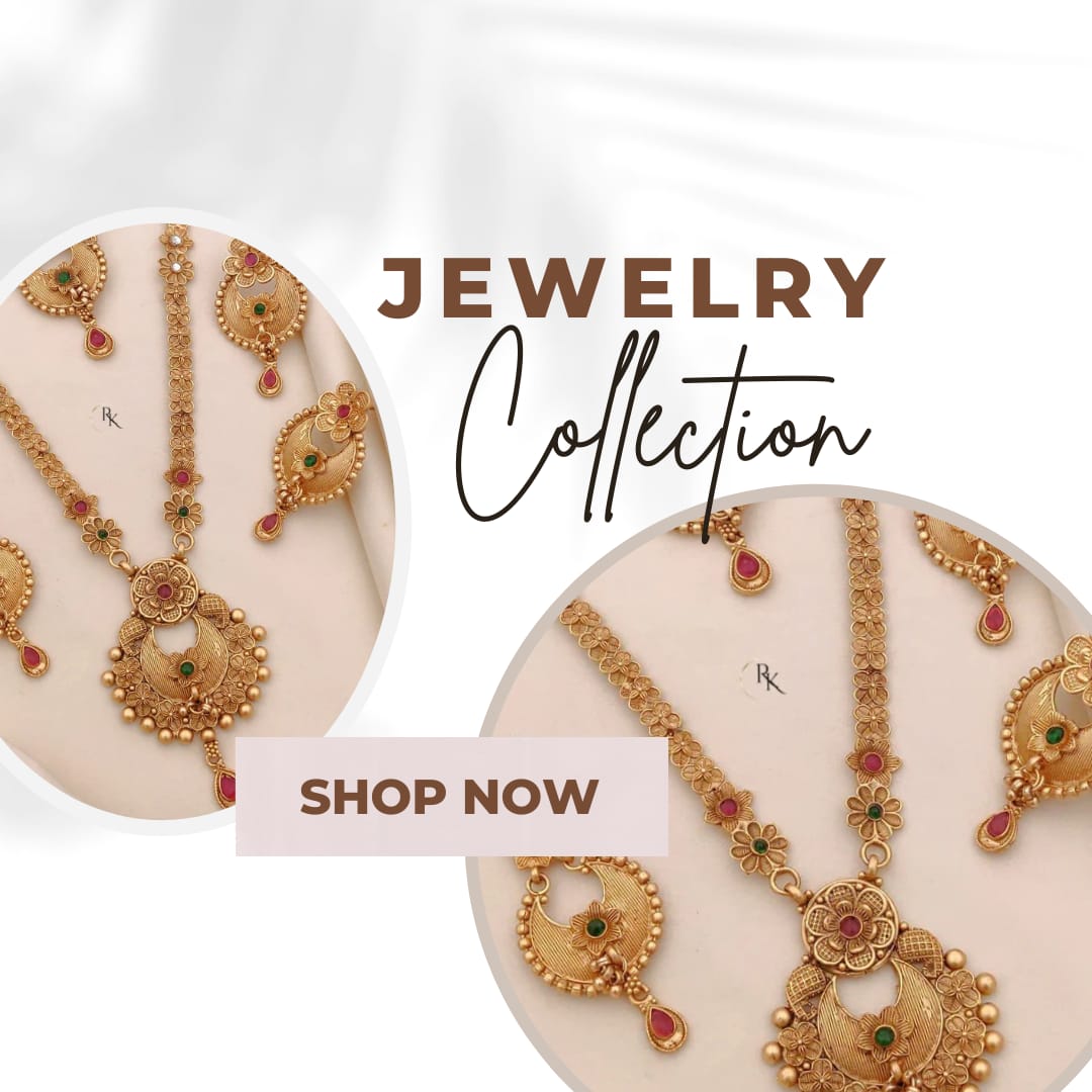 Premium Gold Plated Rajwadi Necklace Combo Set with Long Necklace , Short Necklace, Earrings & Maang Tika for Women