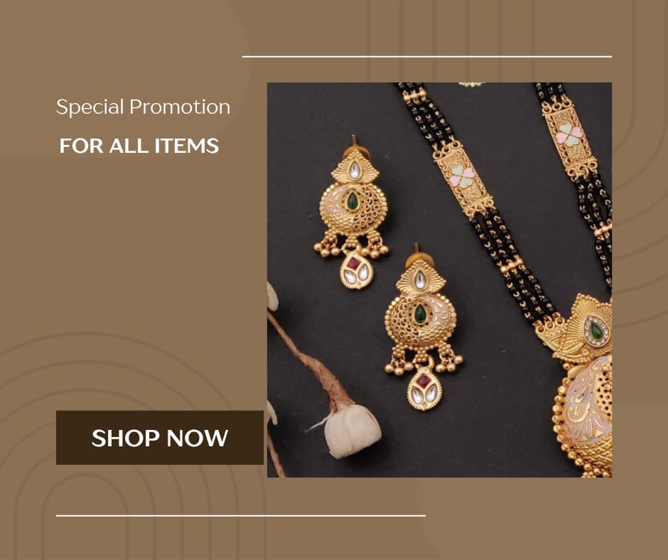 Premium Gold Plated Mangalsutra with Earrings for Women