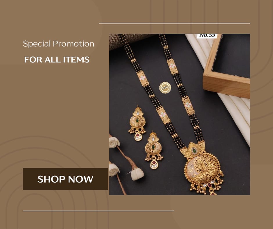 Premium Gold Plated Mangalsutra with Earrings for Women