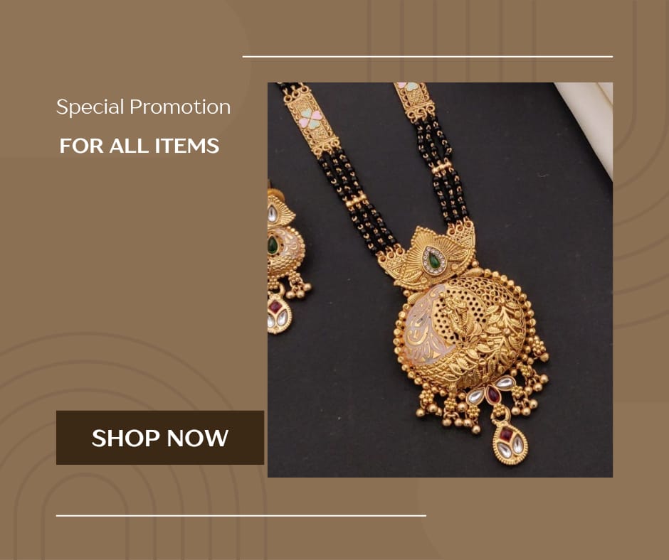 Premium Gold Plated Mangalsutra with Earrings for Women